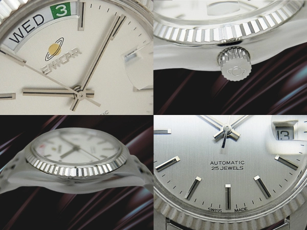 エニカ オーシャンパール デイデイト Ref.2169-51-32 SS シルバーダイヤル ケース 5連ブレス仕様 手巻き ENICAR Ocean Pearl [代行おまかせコース]