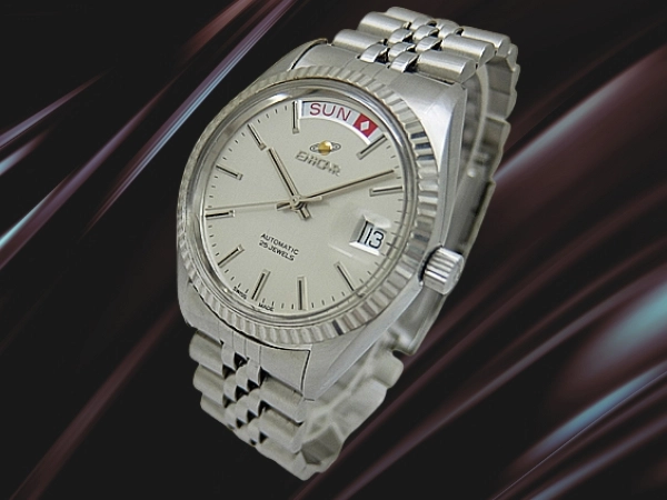 エニカ オーシャンパール デイデイト Ref.2169-51-32 SS シルバーダイヤル ケース 5連ブレス仕様 手巻き ENICAR Ocean Pearl [代行おまかせコース]