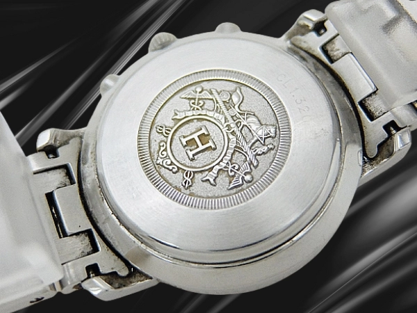 エルメス クリッパー クロノ CL1.320 SS/GP ホワイトダイヤル Hコンビブレス装着 クオーツ HERMES PARIS CLIPPER CHRONOGRAPH [代行おまかせコース]