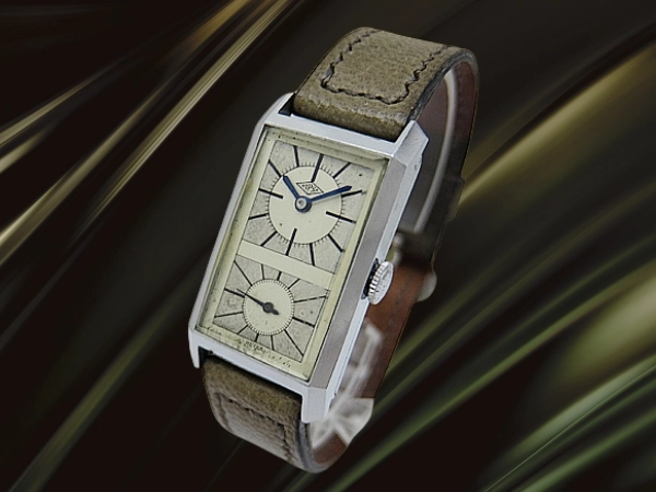DYPSA レクタンギュラー 角型 メッキ 上下二分割ダイヤル 手巻き ドクターズウォッチ Doctor's Watch [代行おまかせコース]