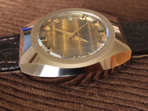 テクノス TECHNOS TIGER Borazon タイガー ボラゾン オートマチック 自動巻 カットガラス 虎目石文字盤 希少 美品