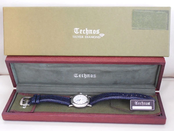 テクノス TECHNOS シルバー925 銀無垢 クォーツ