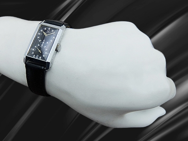 ラルコ レクタンギュラー 角型 15石 メッキ アールデコ ブラックダイヤル 手巻き ドクターズウォッチ RALCO Doctor's Watch [代行おまかせコース]