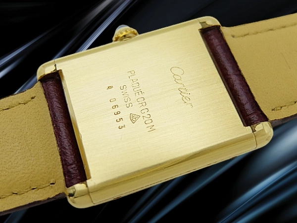 カルティエ マストタンク LM Cal.2512-1 レクタンギュラー ラピスラズリ文字盤 アルディロン尾錠装着 手巻き Cartier must de TANK [代行おまかせコース]