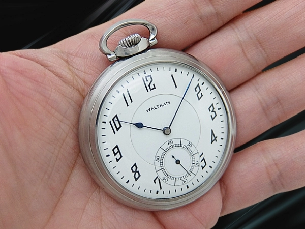 ウォルサム リバーサイド マキシマ 23石 SS ポーセリンダイヤル 懐中時計 WALTHAM Riverside Maximus [代行おまかせコース]