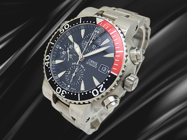 オリス TT1 チタン ダイバーズ クロノグラフ Ref.7542P ブラックダイヤル チタンブレス オートマ チック ORIS TT1 Diver Chronograph [代行おまかせコース]