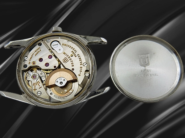ユニバーサルジュネーブ ポールルーター ジェット Ref.20355/4 28石 Cal.215-9 薄型 SS シルバーダイヤル JBチャンピオン 復刻ミッションブレス装着 オートマチック 尾錠付属 UNIVERSAL GENEVE POLEROUTER JET [代行おまかせコース]