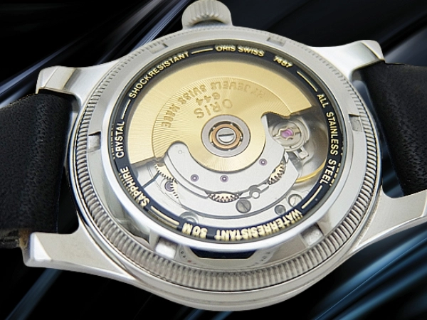 オリス ビッグクラウン コマンダー Ref.644 7487 GHF Cal.644 SS シースルーバック ブラックダイヤル ベルト装着 オートマ チック BOX・保証書・取説付属 ORIS Big Crown Pointer Date Commander [代行おまかせコース]