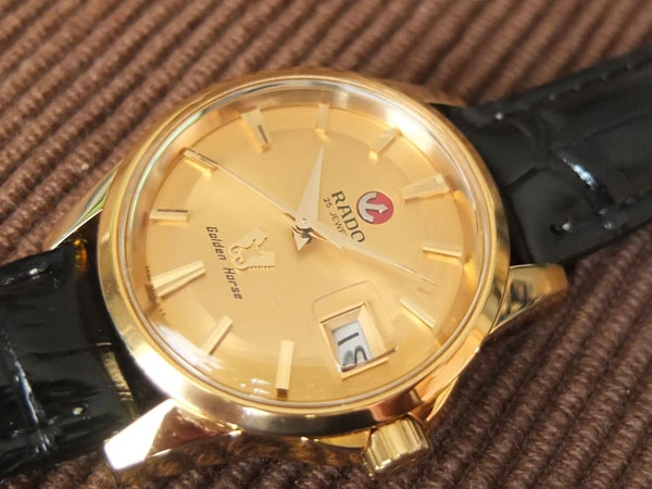 ラドー RADO ゴールデンホース Golden Horse リミテッドエディション 限定品 復刻版 ゴールド文字盤 自動巻き オートマチック 美品