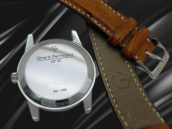 ジラールペルゴ GP90 Ref.1100 Cal.2200 SS ネイビーダイヤル スナップバック GPベルト+尾錠装着 オートマチック GIRARD-PERREGAUX 代行おまかせコース」