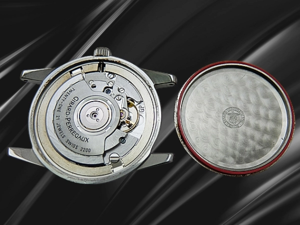 ジラールペルゴ GP90 Ref.1100 Cal.2200 SS ネイビーダイヤル スナップバック GPベルト+尾錠装着 オートマチック GIRARD-PERREGAUX 代行おまかせコース」