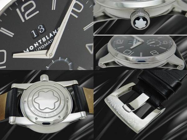 モンブラン タイムウォーカー ビッグデイト Ref.7050 SS ブラックダイヤル ベルト+尾錠装着 オートマチック 2023年OH済 BOX・保証兼取説・時計店修理明細付属 MONTBLANC TimeWalker Big Date [代行おまかせコース]