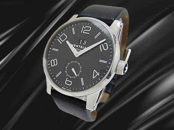 モンブラン タイムウォーカー ビッグデイト Ref.7050 SS ブラックダイヤル ベルト+尾錠装着 オートマチック 2023年OH済 BOX・保証兼取説・時計店修理明細付属 MONTBLANC TimeWalker Big Date [代行おまかせコース]