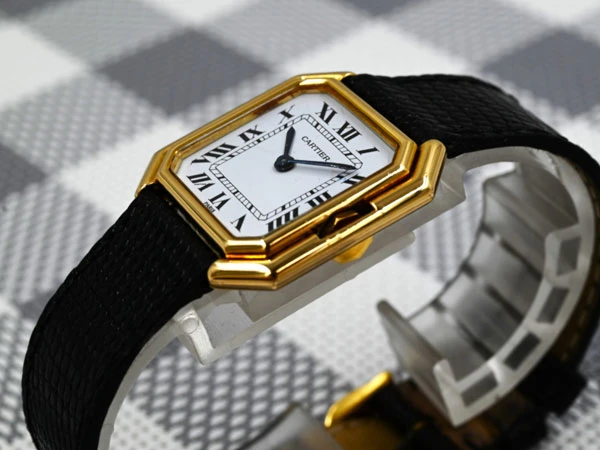 カルティエ CARTIER サンチュール CEINTURE 18KYG 金無垢 オクタゴンケース PARISダイヤル LM size 手巻き 絶版モデル