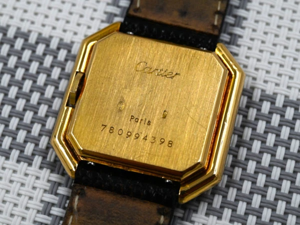 カルティエ CARTIER サンチュール CEINTURE 18KYG 金無垢 オクタゴンケース PARISダイヤル LM size 手巻き 絶版モデル