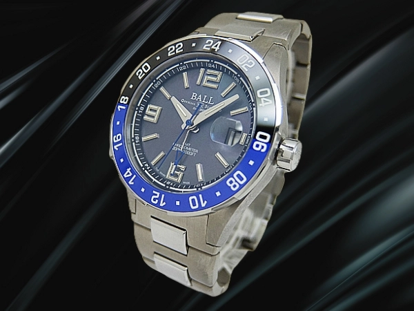 ボールウォッチ ロードマスター パイロット GMT Ref.DG3038A-S6CJ-BK チタン シースルー MOPダイヤル SSチタンコンビブレス装着 オートマチック 日本限定モデル BOX・ギャラ付属 BALL WATCH Roadmaster PILOT GMT [代行おまかせコース]