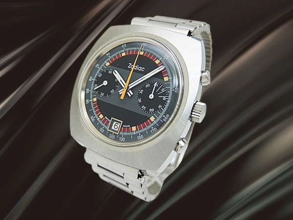 ゾディアック 2reg. クロノグラフ Ref.842.888 Cal.7734 SS クッショ ン ゾロダイヤル セミエクステンション付きブレス装着 手巻き Zodiac Vintage Chronograph [代行おまかせコース]