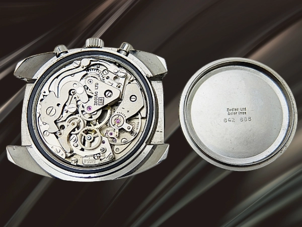 ゾディアック 2reg. クロノグラフ Ref.842.888 Cal.7734 SS クッショ ン ゾロダイヤル セミエクステンション付きブレス装着 手巻き Zodiac Vintage Chronograph [代行おまかせコース]