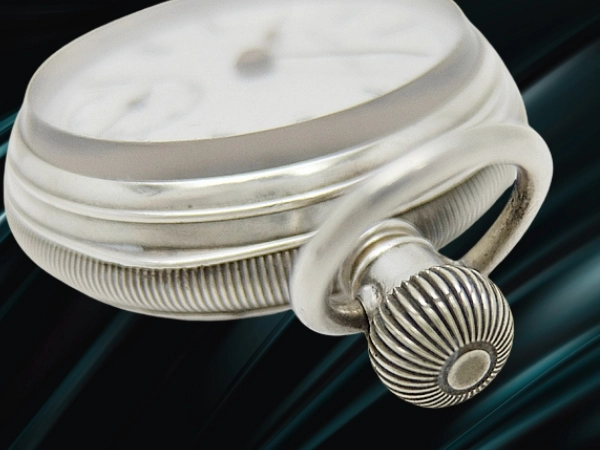 ウォルサム 18サイズ D.P.バートレット レバーセット式 銀ハンターケース ホワイトダイヤル シルバーT字バーチェーン 懐中時計 American Waltham Watch Company D.P.Bartlett [代行おまかせコース]