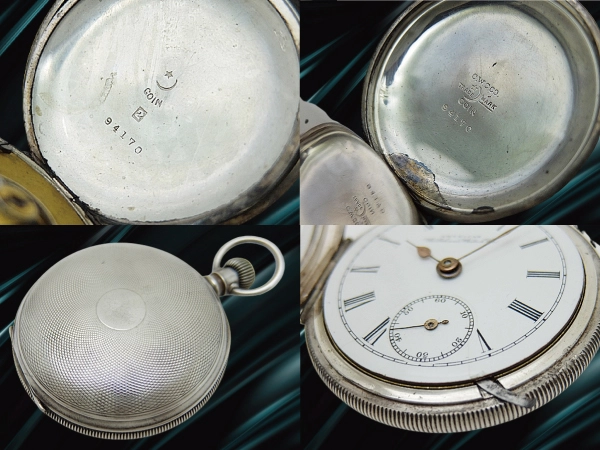 ウォルサム 18サイズ D.P.バートレット レバーセット式 銀ハンターケース ホワイトダイヤル シルバーT字バーチェーン 懐中時計 American Waltham Watch Company D.P.Bartlett [代行おまかせコース]