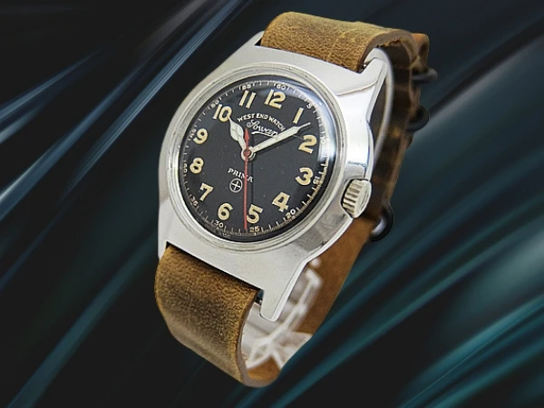 ウエストエンドウォッチカンパニー ソワール プリマ 17石 FHFCal.68 ブラックダイヤル 社外引き通しストラップ装着 手巻き WEST END WATCH Co. Sowar PRIMA [代行おまかせコース]