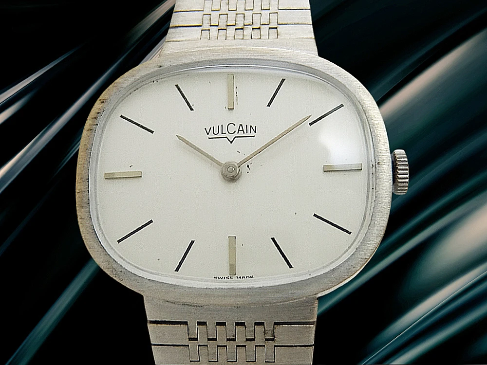 バルカン 2針 Cal.MSR K1 TVスクリーン型 シルバーダイヤル ブレス装着 手巻き VULCAIN [代行おまかせコース]