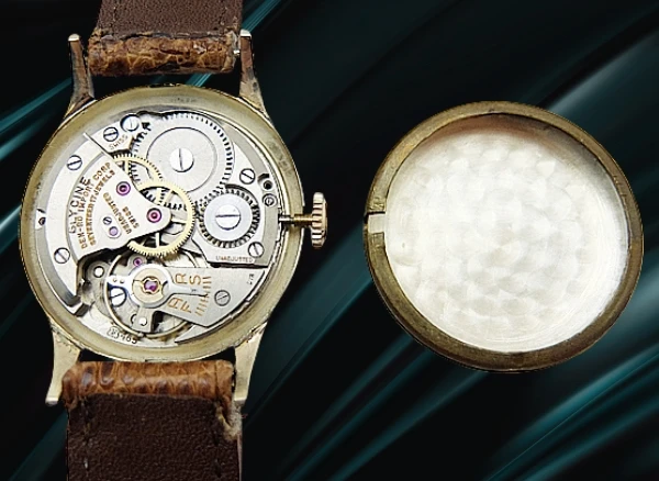 グリシン センターセコンド 17石 Cal.F465 重量18g 14K金無垢 ギョウシェダイヤル 社外ベルト装着 手巻き GLYCINE INCABLOC [代行おまかせコース]