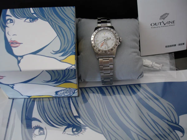 アウトライン 江口寿史 オーバータイム 型番 Ref.YK20242-EHWH(ホワイト)150本限定 BOX・保証書等付属