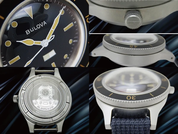 ブローバ ミルシップ 98A266 復刻モデル SS ブラックダイヤル ナイロン製NATOストラップ装着 オートマチック BOX付属 BULOVA Archives Series MIL-SHIPS [代行おまかせコース]