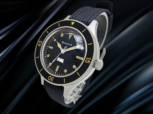 ブローバ ミルシップ 98A266 復刻モデル SS ブラックダイヤル ナイロン製NATOストラップ装着 オートマチック BOX付属 BULOVA Archives Series MIL-SHIPS [代行おまかせコース]