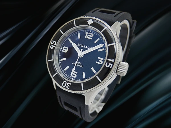 ボレアリス シーストーム 300m Cal.NH35A SS ブラックダイヤル ラバーストラップ装着 オートマチック 専用ケース付属 BOREALIS Sea Storm [代行おまかせコース]