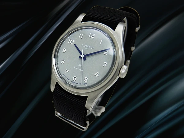 メルシー LMM-H01 ホディンキー 限定モデル Cal.ETA 2801-2 SS グレーダイヤル 引き通しストラップ装着 手巻き BOX付属 MERCI PARIS LMM-H01 HODINKEE Limited Edition [代行おまかせコース]