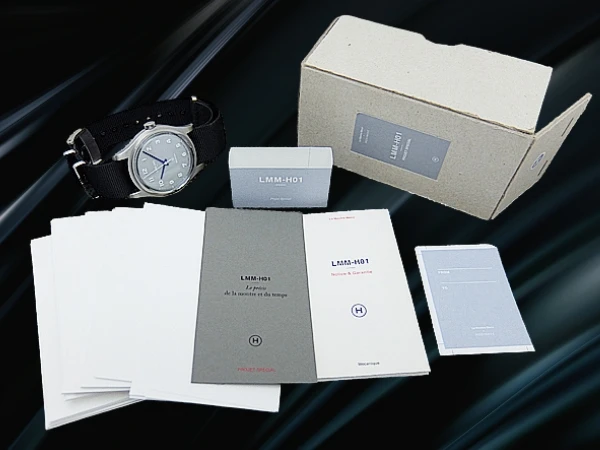 メルシー LMM-H01 ホディンキー 限定モデル Cal.ETA 2801-2 SS グレーダイヤル 引き通しストラップ装着 手巻き BOX付属 MERCI PARIS LMM-H01 HODINKEE Limited Edition [代行おまかせコース]