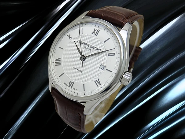 フレデリックコンスタント クラシック インデックス オートマチック Ref.FC-303X5B3/4/5/6 Cal.SW200-1 SS ラウンド シルバーダイヤル  社外製レザー装着 BOX付属 FREDERIQUE CONSTANT [代行おまかせコース]