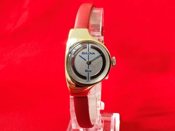 ブローバ クリスチャンディオール ダブルネーム 二針 手巻き レディース BULOVA・CHRISTIAN DIOR