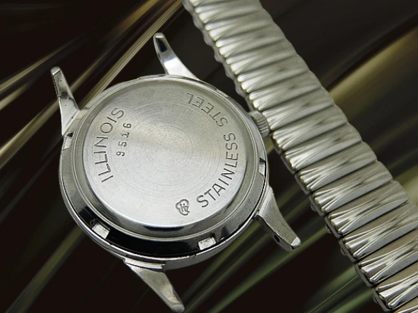 ハミルトン パワーリザーブ インジケーター Cal.1256 SS パティナダイヤル KREISLER社製エクステンションブレス装着 オートマチック HAMILTON Illinois [代行おまかせコース]