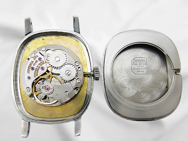 ジュベニア レディース 17石 Ref.9406N Cal.1145 SS オーバル ブラックダイヤル 専用ベルト+尾錠装着 手巻き JUVENIA [代行おまかせコース]