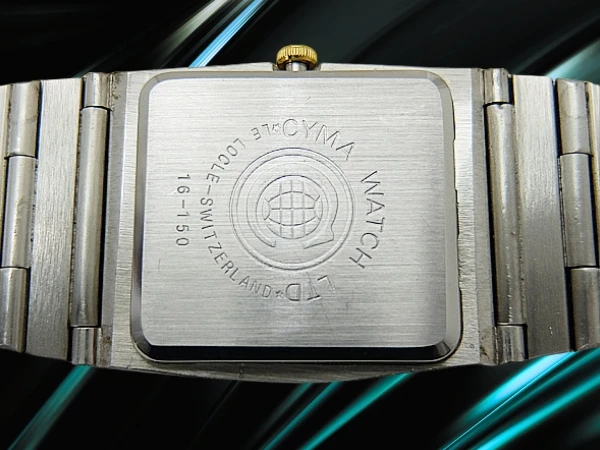 シーマ ネイビースター GP/SSコンビ ブラックダイヤル インテグレーテッドデザインブレス装着 スイス高級薄型 クオーツ CYMA Navystar [代行おまかせコース]