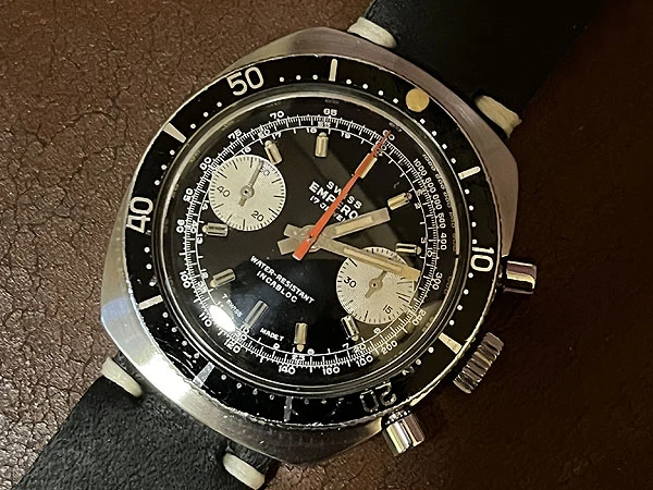 スイスエンペラー Swiss EMPEROR ダイバークロノグラフ バルジュー7733ヴィンテージ 美品