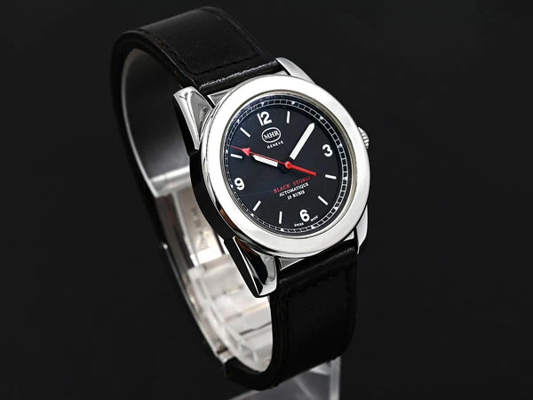 マハラ HMR MAHARA GENEVA ブラック・ストーム ステンレス Ref. BSA-403210 ギャランティーカード・替ベルト・BOX・タグ等付属