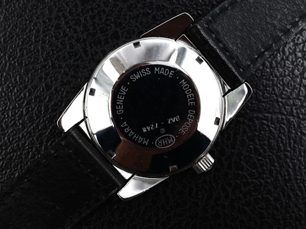 マハラ HMR MAHARA GENEVA ブラック・ストーム ステンレス Ref. BSA-403210 ギャランティーカード・替ベルト・BOX・タグ等付属