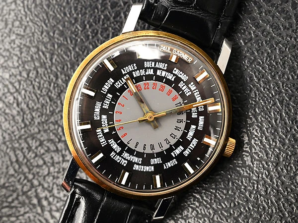 ポールガルニエ PAUL GARNIER 手巻き GMT 24H コンビモデル ドイツ製ウオッチ Vintage Watch
