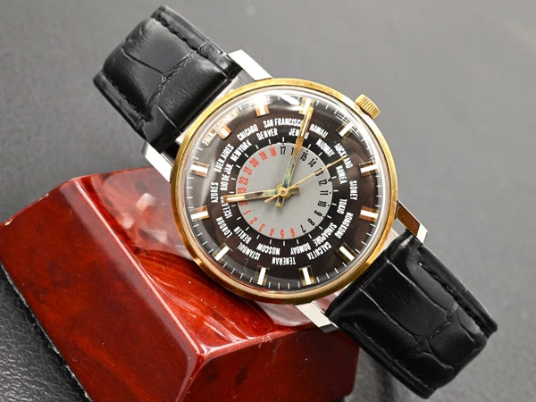 ポールガルニエ PAUL GARNIER 手巻き GMT 24H コンビモデル ドイツ製ウオッチ Vintage Watch