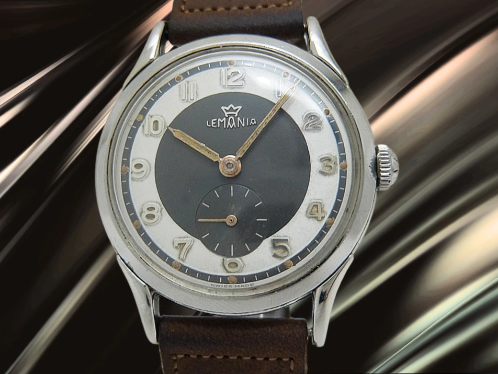 レマニア スモールセコンド Ref.280 Cal.3000 SS ツートンダイヤル 社外製レザー装着 手巻き LEMANIA [代行おまかせコース]