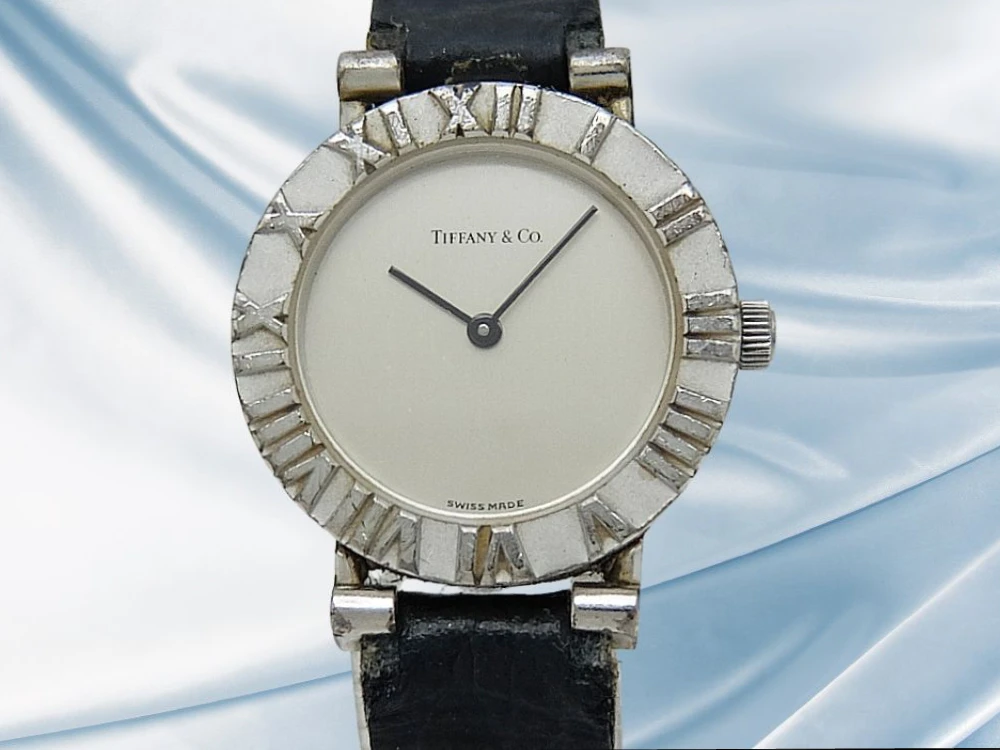 ティファニー アトラス Ref.L0640 スターリングシルバー SV925 グレーダイヤル ベルト装着 レディースモデル クォーツ BOX付属 TIFFANY&CO ATLAS [代行おまかせコース]