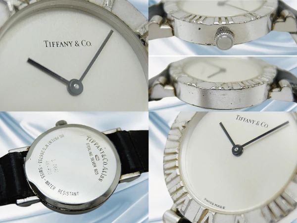 ティファニー アトラス Ref.L0640 スターリングシルバー SV925 グレーダイヤル ベルト装着 レディースモデル クォーツ BOX付属 TIFFANY&CO ATLAS [代行おまかせコース]