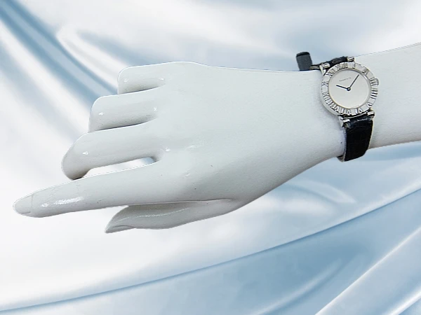 ティファニー アトラス Ref.L0640 スターリングシルバー SV925 グレーダイヤル ベルト装着 レディースモデル クォーツ BOX付属 TIFFANY&CO ATLAS [代行おまかせコース]