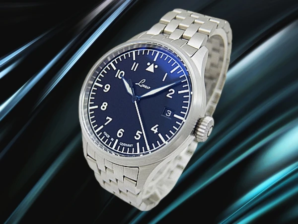 ラコ フリーガー シュトゥットガルト プロ Ref.862141_780 SS シースルー ブラックダイヤル バタフライバックル式ブレス装着 オートマチック パイロットウォッチ BOX・ギャラ等付属 LACO Stuttgart PRO [代行おまかせコース]
