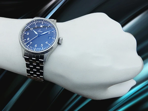 ラコ フリーガー シュトゥットガルト プロ Ref.862141_780 SS シースルー ブラックダイヤル バタフライバックル式ブレス装着 オートマチック パイロットウォッチ BOX・ギャラ等付属 LACO Stuttgart PRO [代行おまかせコース]