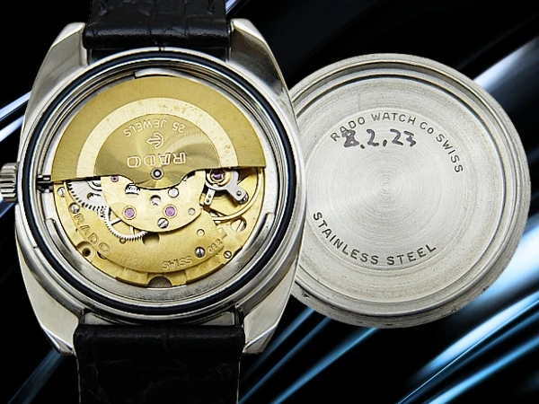 ラドー コーネル 25石 Ref.11916 Cal.AS1858 SS クッション ファセットカットガラス シルバーダイヤル 社外レザー+ラドー尾錠装着 オートマチック 2026年OH済 時計店修理明細付属 RADO CORNELL [代行おまかせコース]